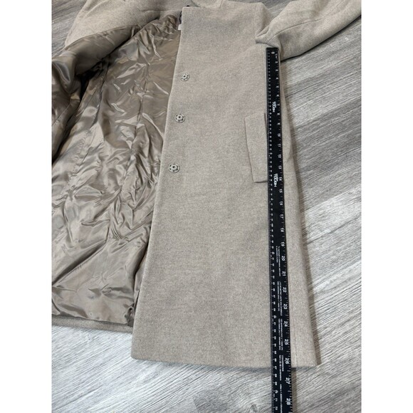 Cinzia Rocca Icons Oatmeal Wool/Cashmere Coat Inverted Notch Collar NWT Size 6 - Picture 13 of 16